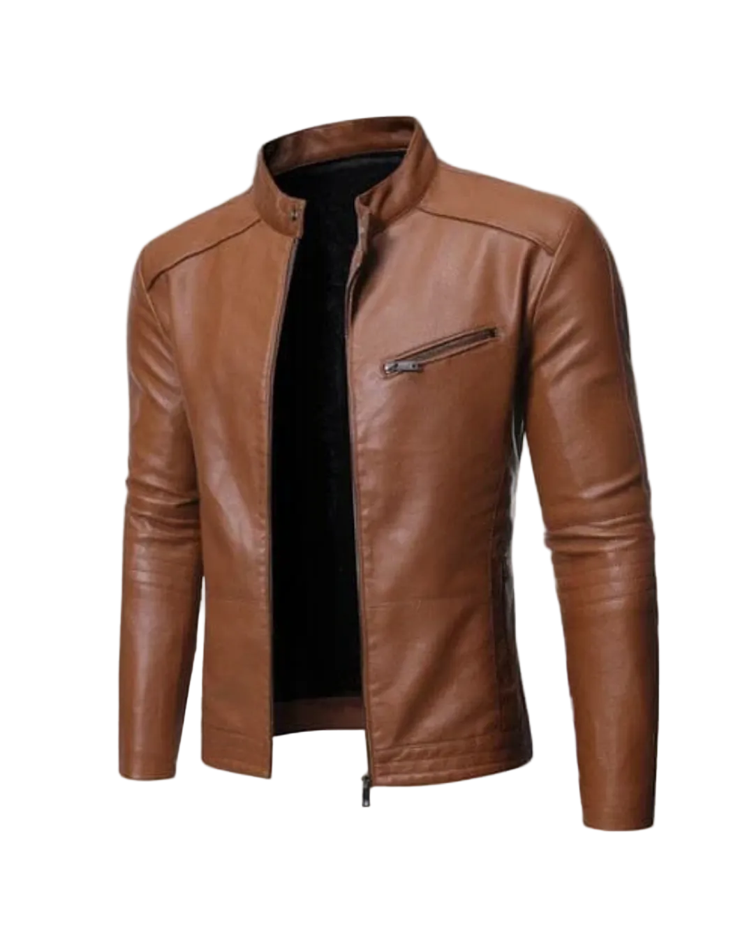 Jaqueta Masculina Madrid em Couro Ecológico Slim - Loja Romazi