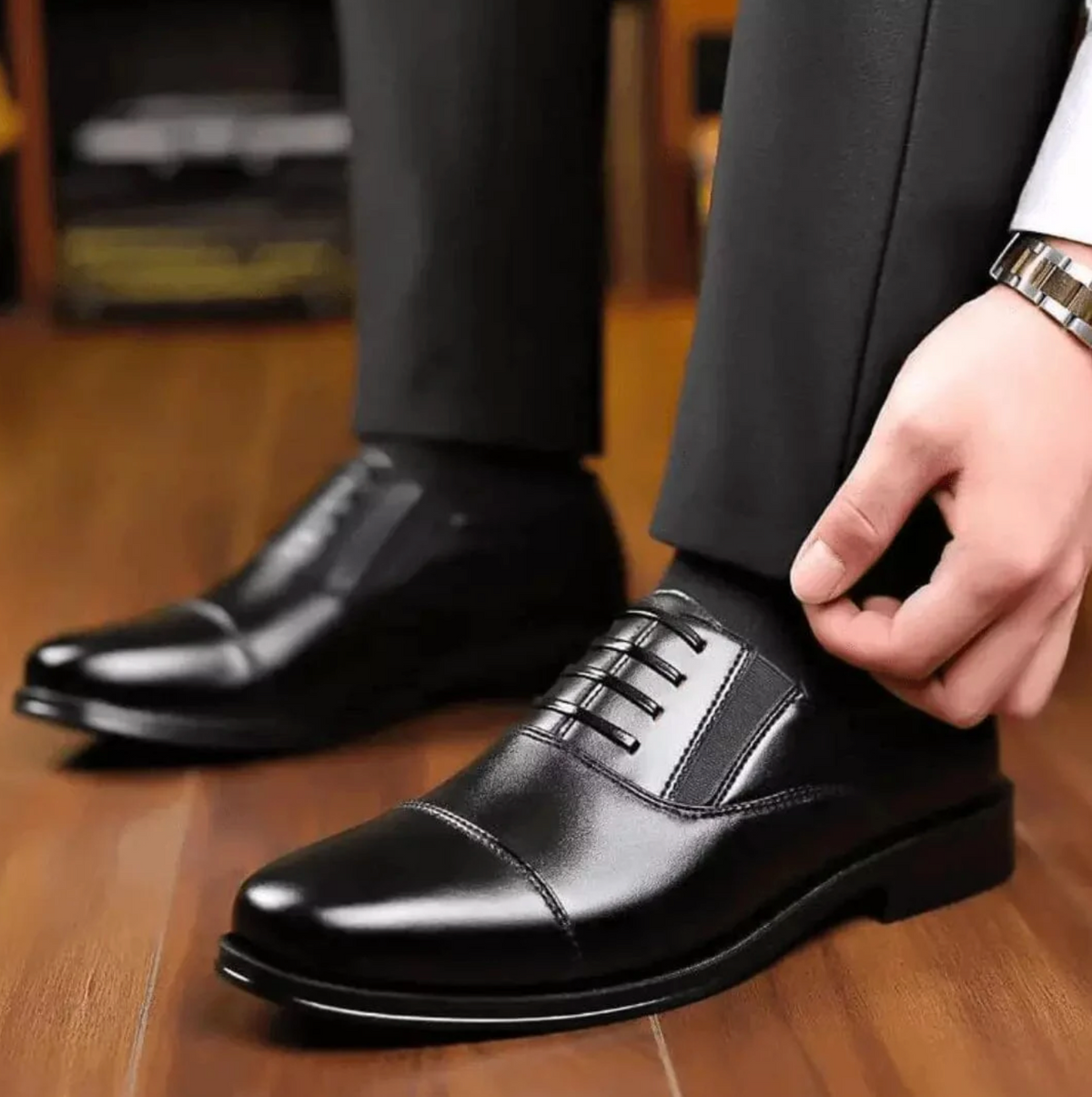 Sapato Social Oxford Masculino Vanguard em Couro - Loja Romazi