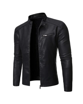 Jaqueta Masculina Madrid em Couro Ecológico Slim - Loja Romazi