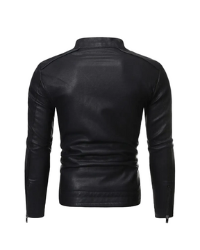 Jaqueta Masculina Madrid em Couro Ecológico Slim - Loja Romazi