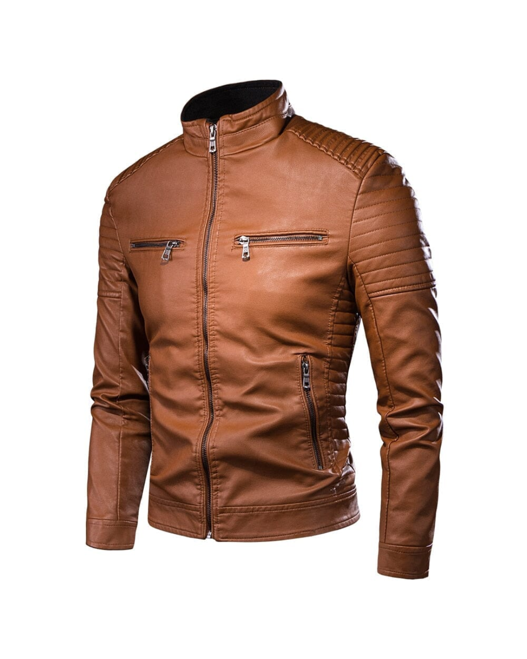 Jaqueta Masculina Milano em Couro Ecológico Slim - Loja Romazi